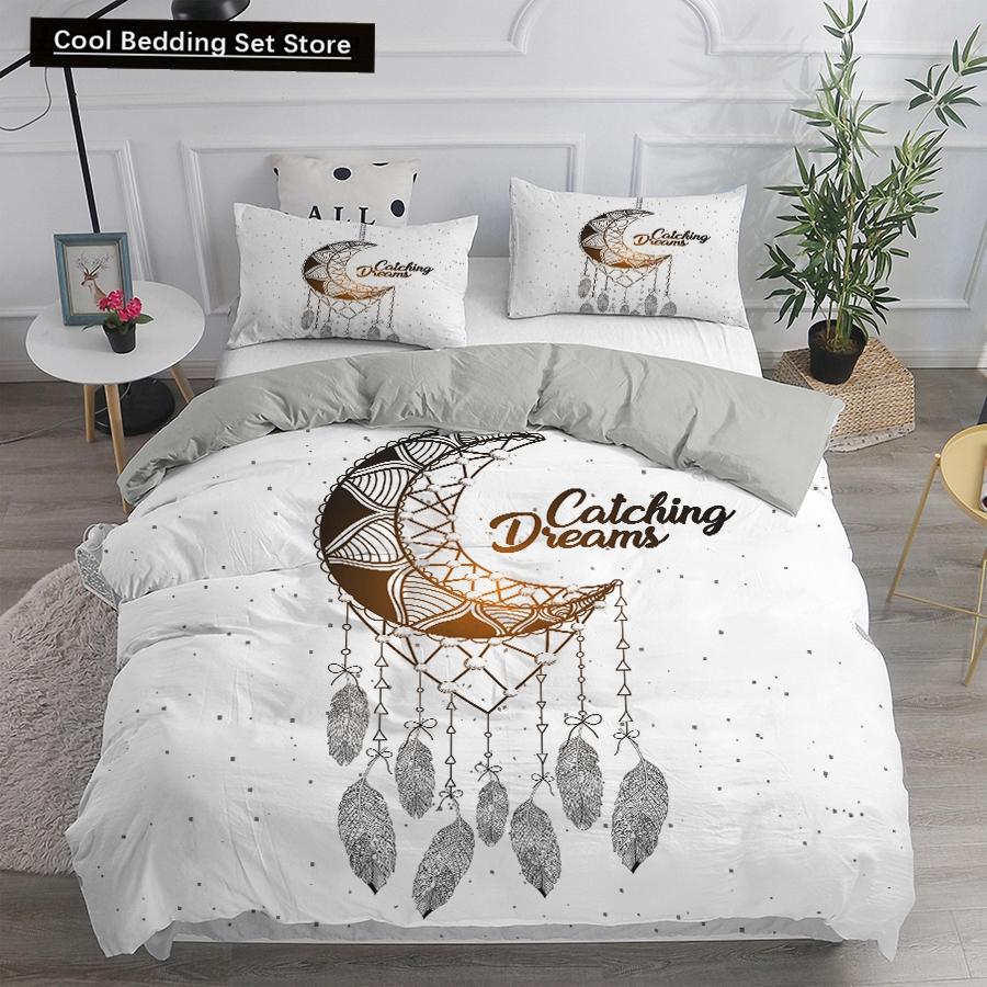Dream Catcher Bedding Set Elegant Bohemian Duvet Cover Queen Twin Full Ethnic Quilt Cover Single Double King Comforter Bed Cover