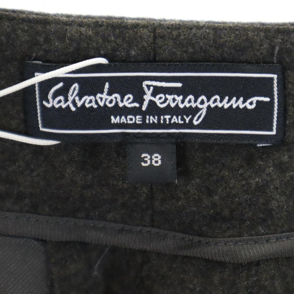 Unused Salvatore Ferragamo Made In Italy Wool Blend Slacks Pants Tagged Women Used