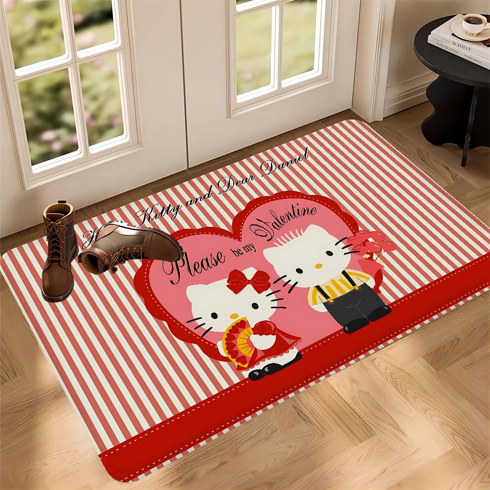 

Cartoon Cat D-Daniel Room Mats Cheaper Anti-slip Modern Living Room Balcony Printed Welcome Rug 40x60cm