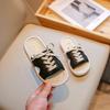 Children's slippers 2025 summer new girls' casual one-word drag outer wear soft-bottomed flat-bottomed slippers foreign-style versatile slippers