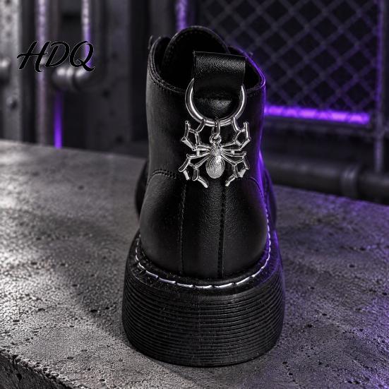 Hot Girl Style Accessories Halloween Shoes Charms Buckle Skull/Spider/Butterfly Shape Punk Rock Shoe Decor Aesthetic Pendants for Personalized