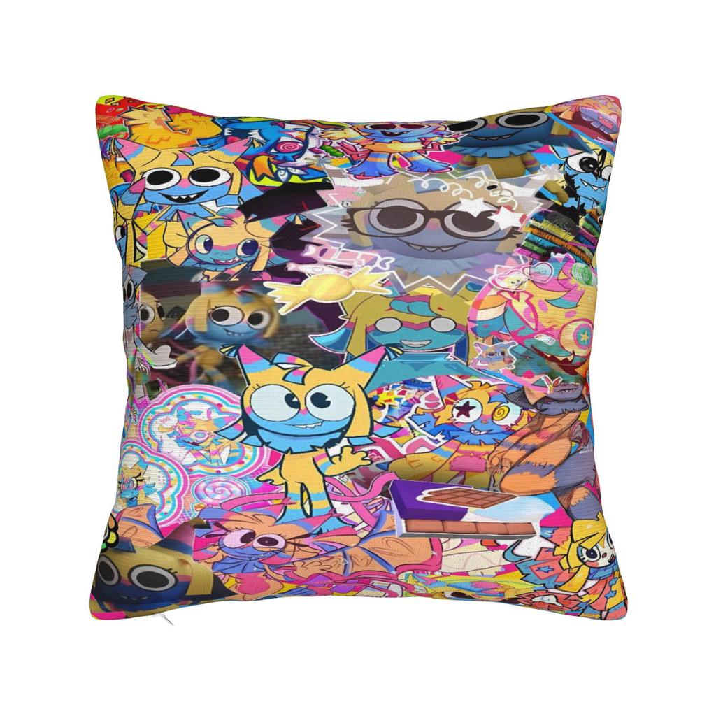 Dandys Värld Spel Tecknad Kuddfodral Mjuk Kuddefodral Mode Kuddfodral För Soffa Sovrum Heminredning