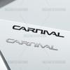 AAAGS1 3D Car Styling For Kia Carnival Letter Emblem HEV LX EX SX Prestige Badge Metal Stickers Rear Trunk Decals Auto Accessories