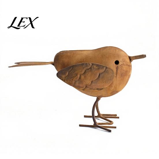 Modern Farmhouse Bird Decor for Office Rustic Metal Birds Decoration, Outdoor Garden Statue Decorative Ornaments, Figurines Home Distressed