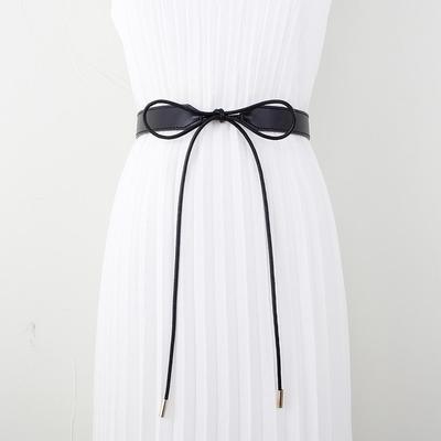 Curea de talie din piele moale, stil coreean, cu nod pentru femei, Accesoriu la modă pentru rochii, pulovere și jachete