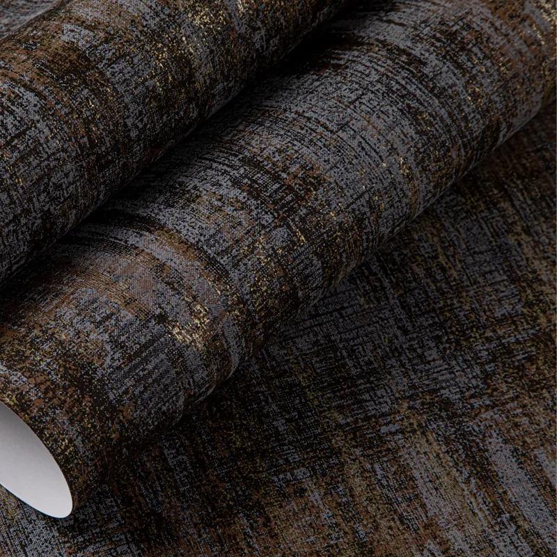 Dark Brown Coffee Color 3D Diatom Mud Cement Relief Plain Color Wallpaper Bedroom Living Room Home Decoration Wall paper