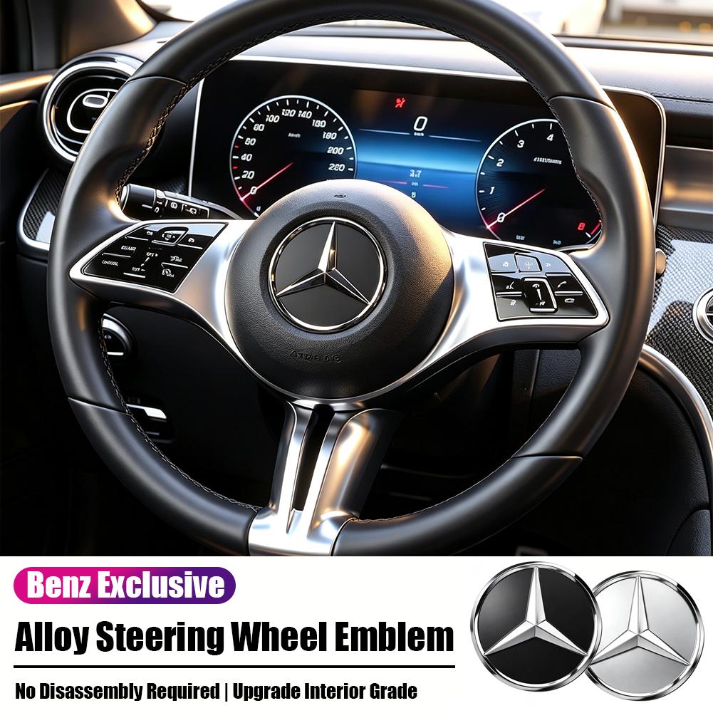 Mercedes Steering Wheel Emblem Interior Car Sticker Accessories For Mercedes-Benz GLC X253 X254 C-Class W205 W206 A-Class W177 QQ8