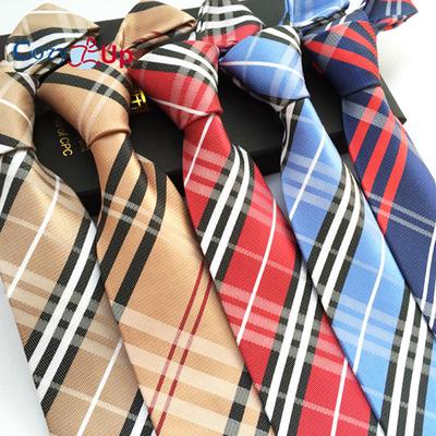 3.15" Fashion Striped PaisleyTies Mens Plaid  Necktie for Wedding