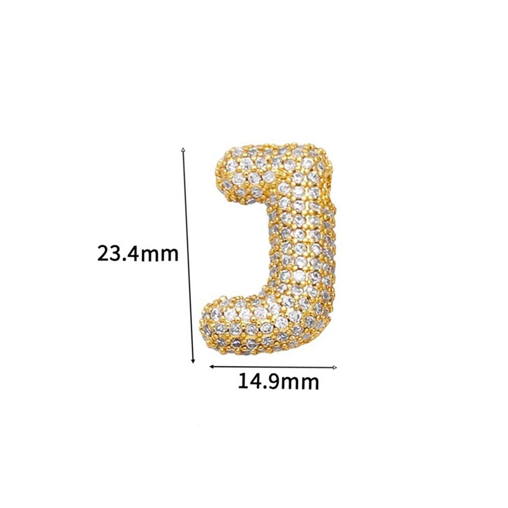 

Balloon Bubble Chunky A-Z Letters Name Pendant for Women Men Initial Letter Shiny CZ Zircon Hip Hop Jewelry Gift Accessories