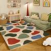 Dopamine Color Rugs for Bedroom Thick Plush Living Room Decoration Anti-slip Carpet Fluffy Soft Bedside Mat Washable Lounge Rug