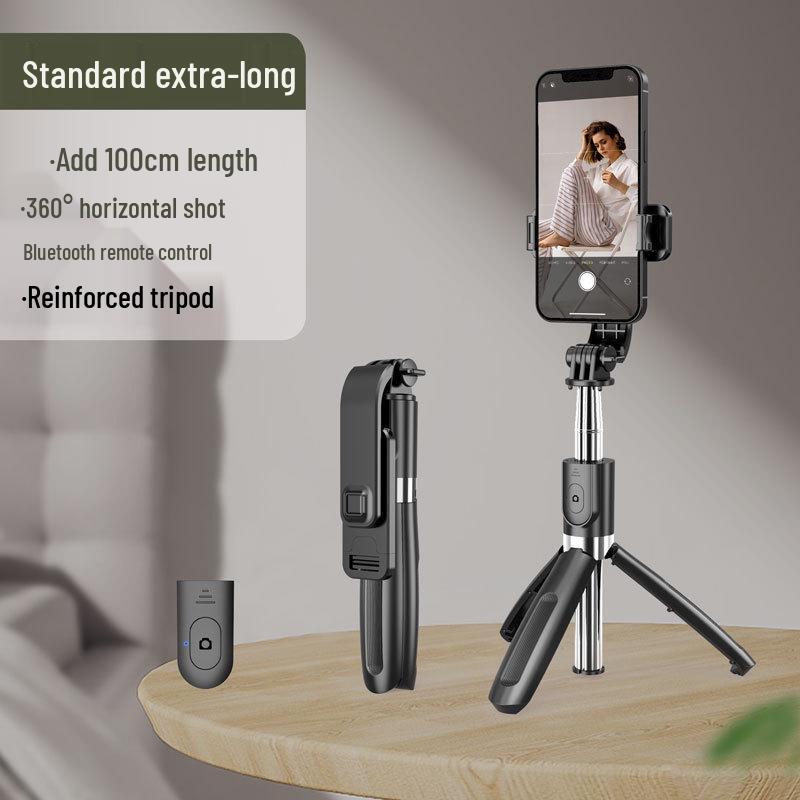 

Portable Anti-Shake Bluetooth Selfie Stick & Tripod for Outdoor Photography чорний