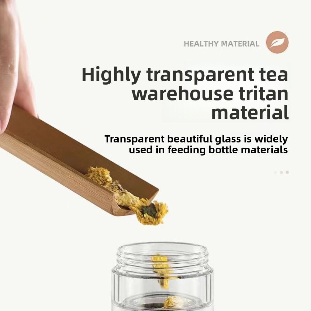 500ML Capacity Insulated Cup Leak-Proof Tea Brewing Cup Portable Tea Infuser Bottle