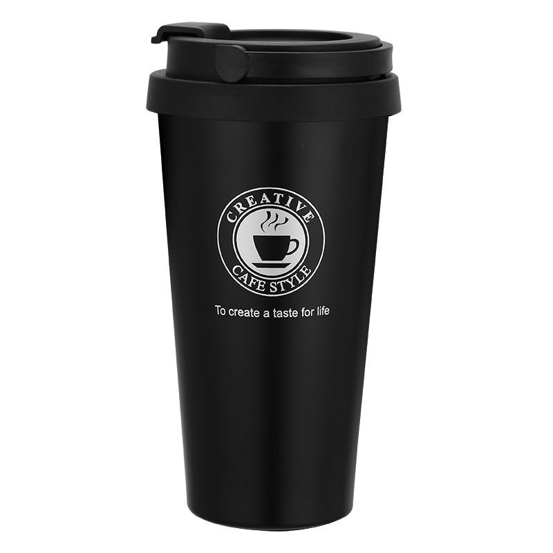 500ml Double Stainless Steel Coffee Thermal Mug Seal Leak-Proof Tea Beer Cup Travel Water Bottle Car Vacuum Flask with Lids
