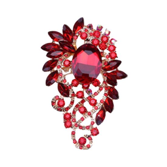 Women Brooch Colorful Rhinestone Stainless Luxury Exquisite Collar Sweater Bag Hat Decoration Pin Women Clothes Jewelry