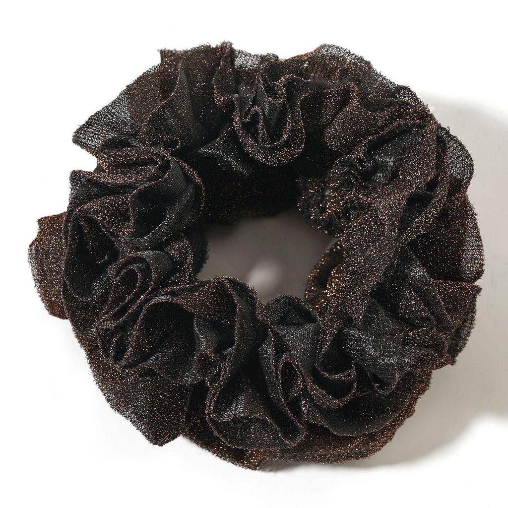 Three-Layer Gold-Edged Flower Hair Tie for Women