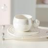 Shangqi Creative Gradient Ceramic Coffee Cup and Saucer Set