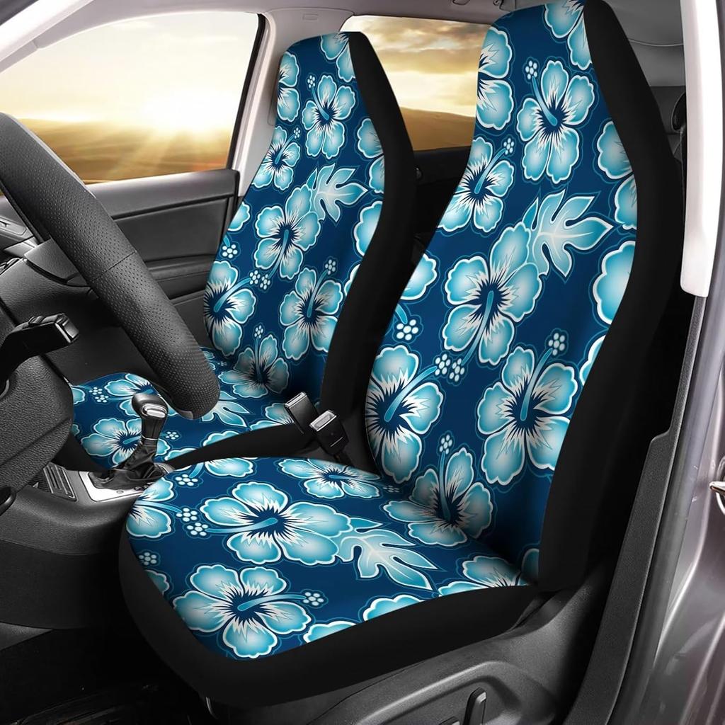 Bulopur Halloween Spider Web Print Front Seat Cover Sets 2 Pack, Car Universal Accessories Interior Decor for Men, Auto Front Seat Covers