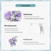 Yinziyun Purple Flower Open Ring for Women – Elegant 925 Sterling Silver Jewelry