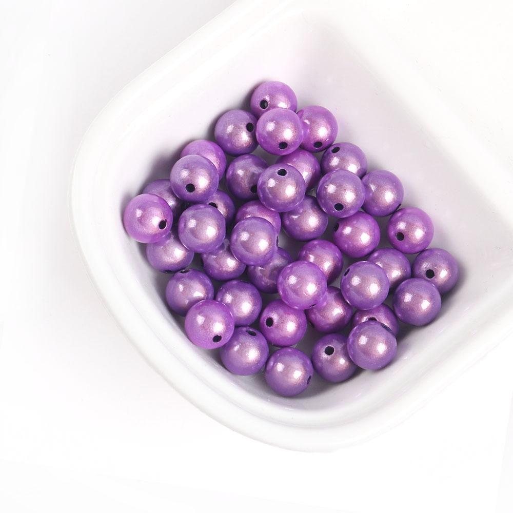 Color Dream Reflective Laser Acrylic Round Beads Diy Bracelet Necklace Accessories Handmade Jewelry Materials