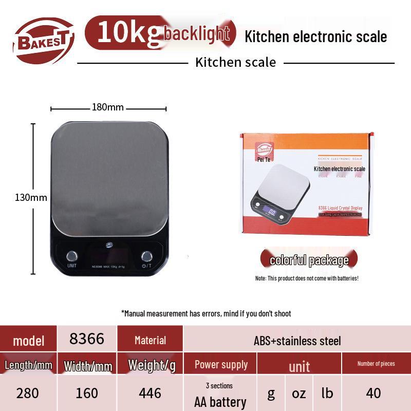 High Precision Touch Screen Kitchen Scale for Baking and Cooking