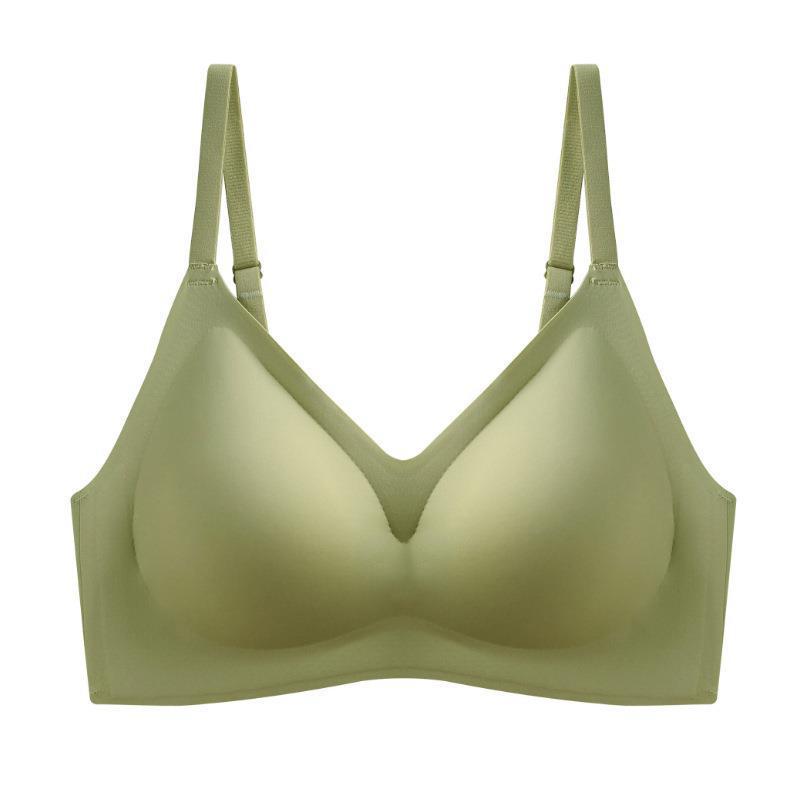 Seamless Latex Sports Bra for Women - No Steel Ring, Anti-Sagging, Small Chest, Beautiful Back, Solid Color