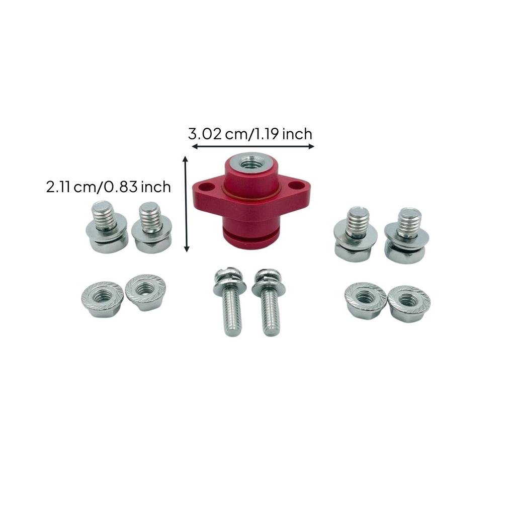 Terminal Post Copper with Cover Insulated Connector for Electricians, Home Hobbyists,