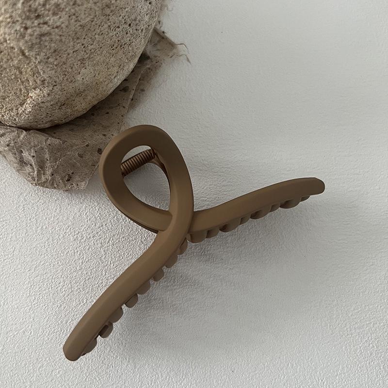 Large 13cm Frosted Versatile Hair Claw Clip - Simple, Practical Shark Clip Accessory