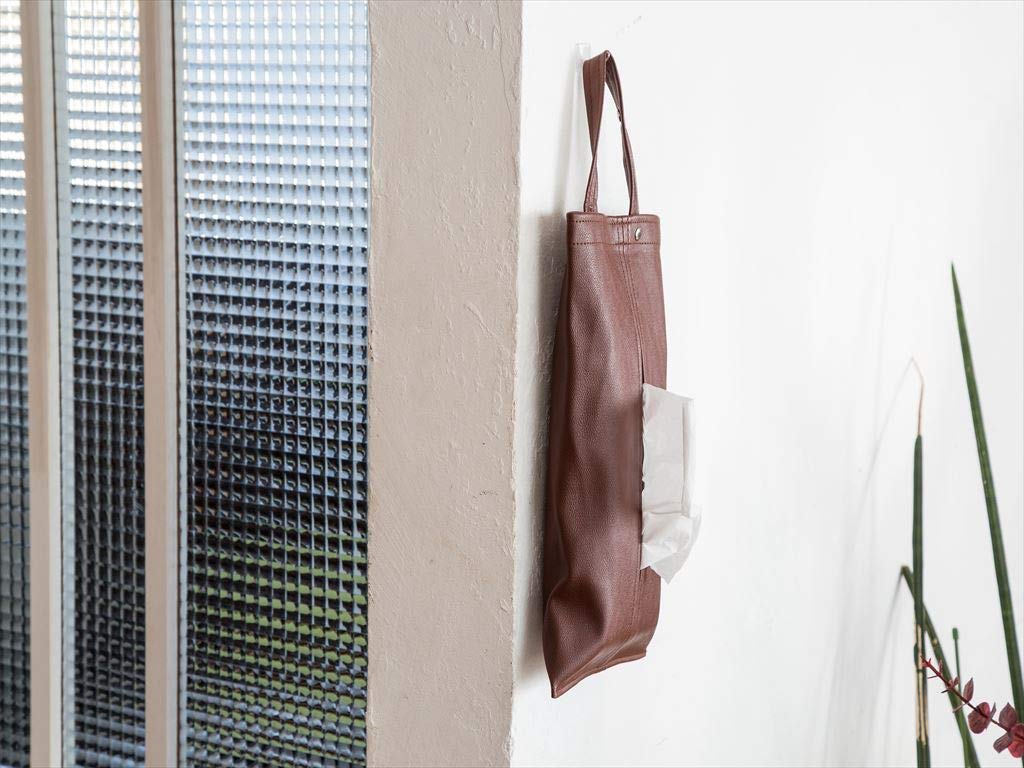Libero Hanging Tissue Case (Tissue Cover) Be Hung On Your Car (Brown