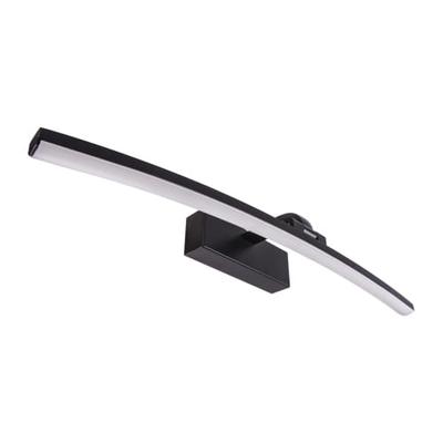 Bathroom Wall Lamp Above Mirror Black 50Cm 12W Led 4000K 1240Lm Ip44 Mamba Ideus 03884