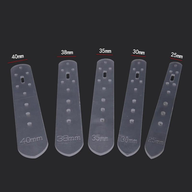 Belt Punching Positioning Template, Acrylic Version 5 Model Vegetable Tanned Belt Fixing Plate, Positioning Plate