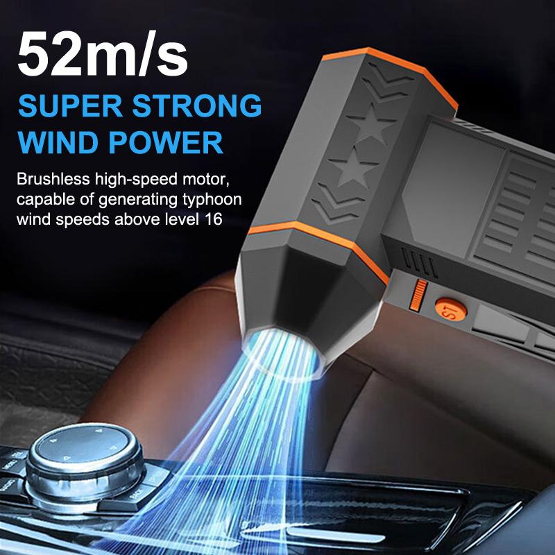 

Electric Air Duster-160000Rpm Super Power Cordless Air Duster, Rechargeable Brushless Motor Durable Blower чёрный