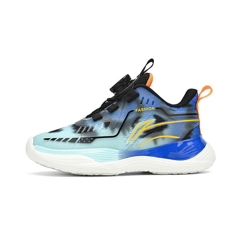 Boys' shoes 2025 spring and autumn new children's breathable boys' sports shoes medium and older children's rotating buckle girls' casual shoes