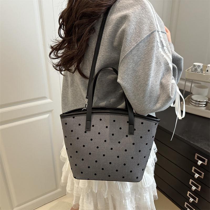Fashion Large-capacity Tote Bag Women's 2025 Autumn New Casual Retro Shoulder Bag Commuter Handbag Bag