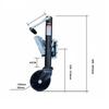 Trailer Jack Wheel Swivel with Hardware Heavy-Duty Sturdy for