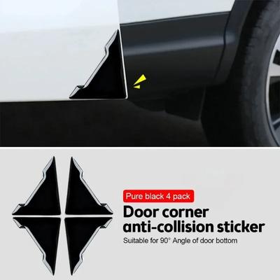2/4Pcs Car Door Corner Protective Cover Door Scratch Protector Silicone Anti-collision Covers Door Corner Guard Auto Accessories