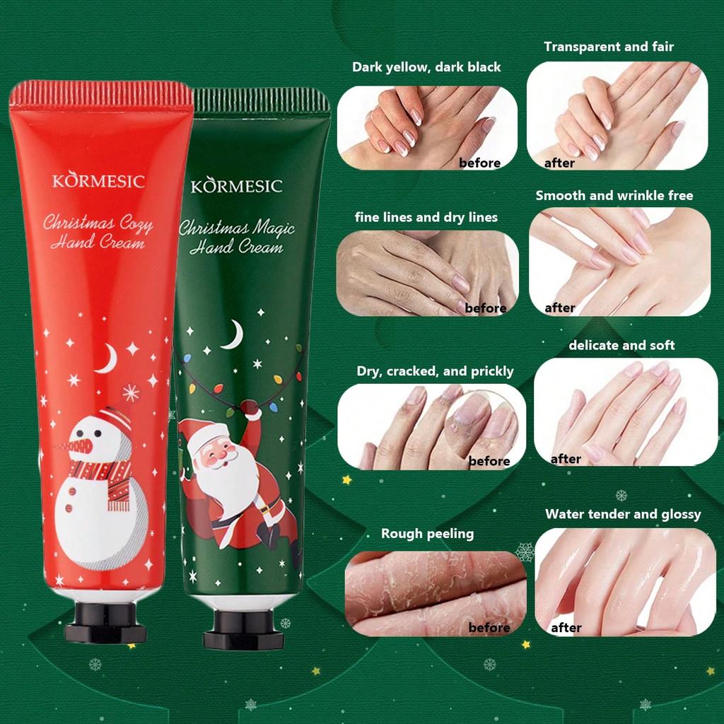 1/2PCS Christmas Magic Moisturizing Hand Cream, Moisturizing And Preventing Cracking And Dryness, So