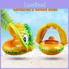 Adorable Cartoon Car Baby Swim Ring Thickened With Steering Wheel And Horn For Toddlers Water Play