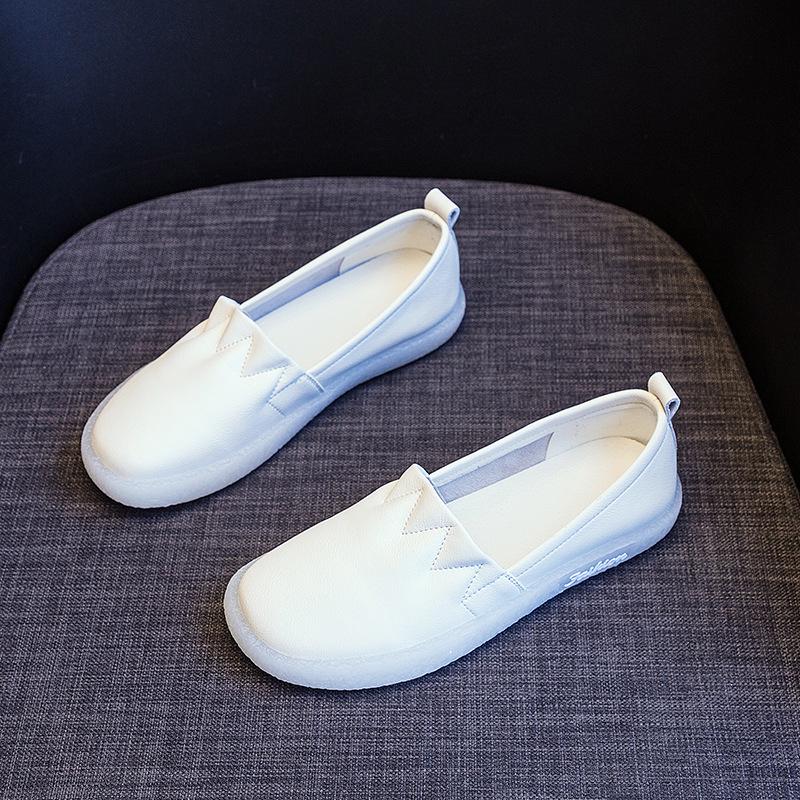 2025 Women's Summer Breathable Soft Sole Genuine Leather Cutout Loafers, Flat Shoes for Pregnancy, Plus Size Available