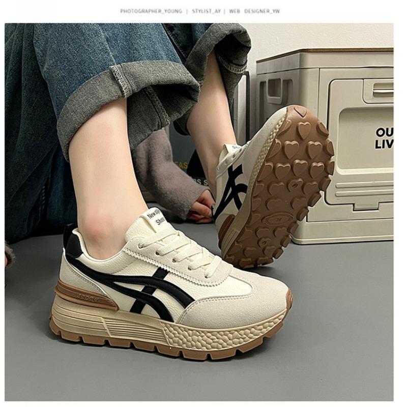 Korean Style Women Round Toe Non Slip Casual Fashion Versatile Outdoor Sneakers