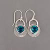 Apatite Gemstone 925 Sterling Silver Jewelry Earrings 1.30" For Anniversary Gift EE-63-12