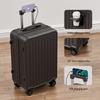 Stylish Women's Suitcase: Durable 20'' Pull-Handle, Large Capacity, Student-Friendly with Silent Wheels