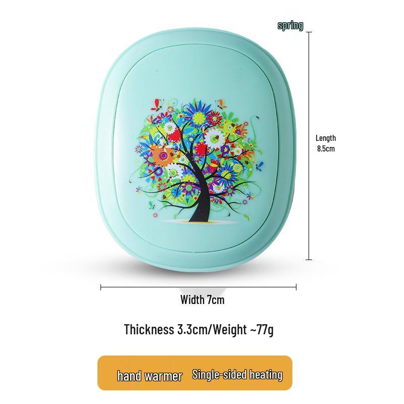 

USB Rechargeable Hand Warmer with 3-Gear Heat Adjustment Spring