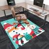 Weihnachts-Anime-Cartoon-Design Stuhlmatte Rutschfester Teppich für Büro Heimdekoration Wohnzimmer Schlafzimmer Spielzimmer Wohnheim Geschenk.R085