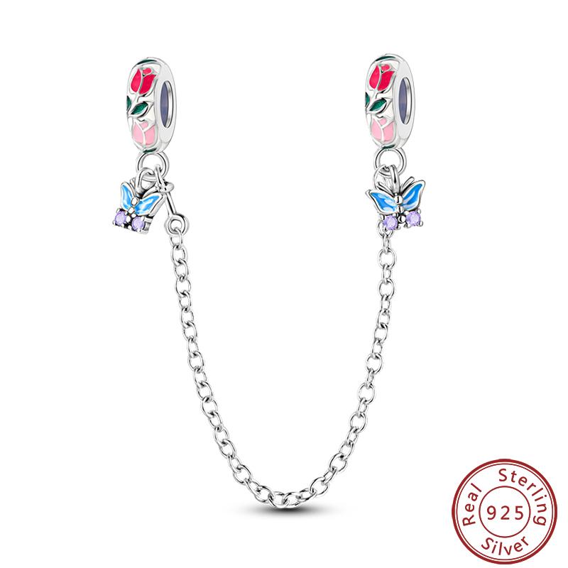 Vendi Charms a Catena con Animali, Piante, Viaggio, Design di Moda, Perline in Argento 925, 3mm, Fai da Te, Creazione di Gioielli Fini