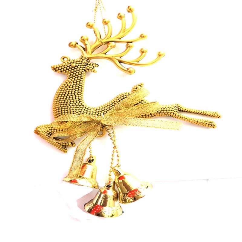 

Small Deer with Bell: 3 Color Options - Christmas Decorations and Pendants