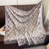 Lightweight 90x90cm Square Scarf Women Navy Style Sun Protection Silk-Like Feel Wear Chic Versatile Accessory