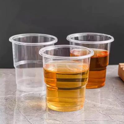 1Bag Plastic Disposable Cup High-Temperature Resistant Household Transparent Thickened Drinking Cups