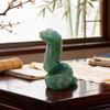 Traditional Chinese Zodiacs Green Aventurine Ornament Carved Crystal Animal Statue For Cultural Home Decors Collectibles