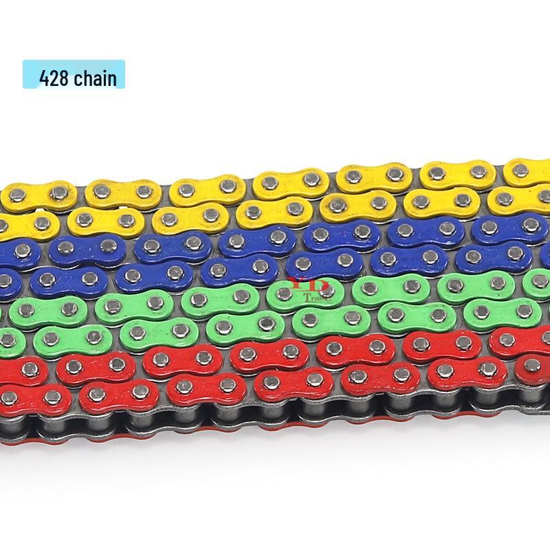 Colored 428H Chain for Go-Kart, ATV, Beach Buggy, Off-road Motorcycle Modification