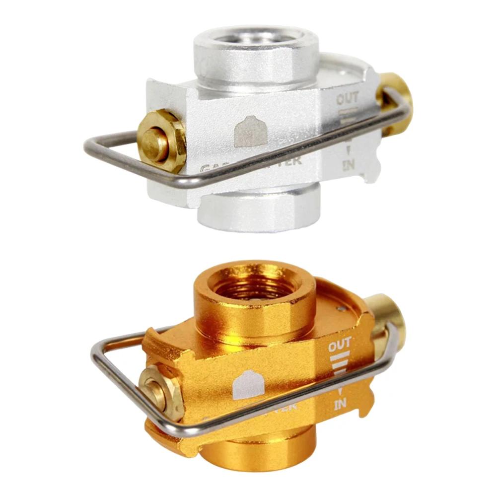 1/2Pcs Outdoor Camping Hiking Stove Burner Adaptor Furnace Converter Connector Leakproof Gas Cartridge Tank Cylinder Adapter